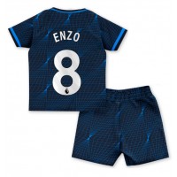 Camiseta Chelsea Enzo Fernandez #8 Visitante Equipación para niños 2023-24 manga corta (+ pantalones cortos)